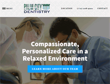 Tablet Screenshot of palmcitydentistry.com